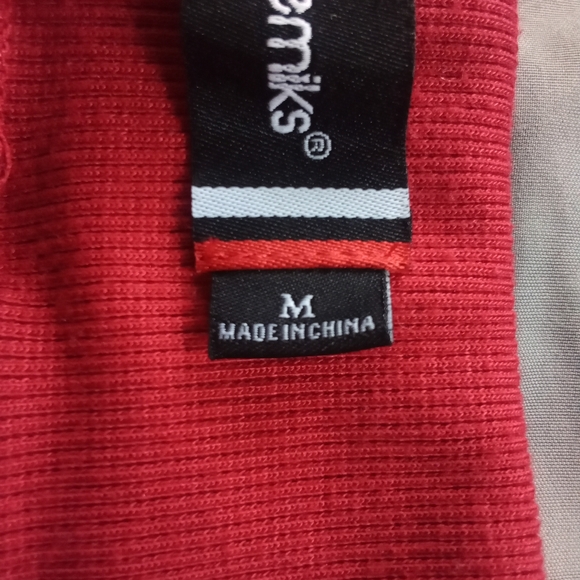 Women's akademiks Joggers Red & Black Sweatpants High Rise Elastic Waist Band - Picture 15 of 16